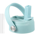 RRegeny Straw Lid for Hydro Flask Wide Mouth 32 40 oz, Lids with Flexible Handle compatible with HydroFlask, Replacement Sports Flex Cap Wide Mouth Top - color: Light Green