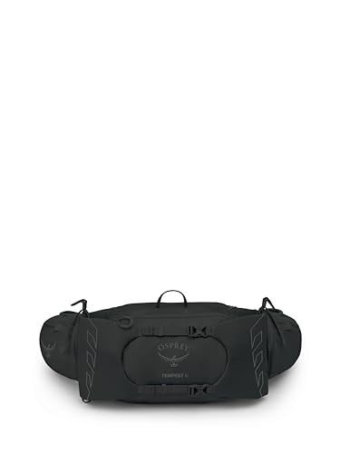 Osprey Tempest 6L Women's Lumbar Hiking Waist Pack - Fanny Pack with Water Bottle Holders - color: Black/Coal Grey, style: 6l (Extended Fit)