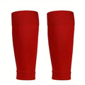 COUVER Unisex Long Leg Compression Sleeves - color: Red, size: Medium