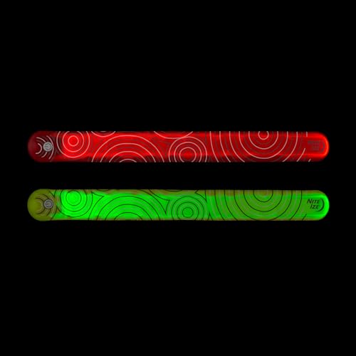 Nite Ize SlapLit Rechargeable LED Slap Wrap - Light-Up Slap Band for Wrists or Ankles - Wristband for Nighttime Visibility - Running, Biking, Hiking & More - Neon Yellow with Green LED