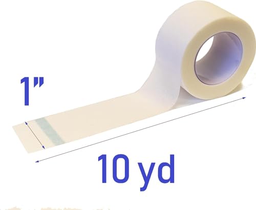 Microporous Medical Surgical Paper Tape 1" X 10 Yards with Dispenser (Pack of 2) - size: 1 Inch