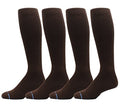 Dr. Motion 4 Pairs Compression Socks for Men, Knee High - color: Pack-brown