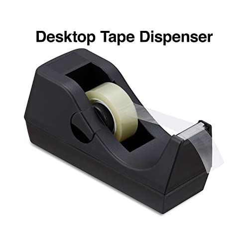 Staples Desktop Tape Dispenser, Black, Everyday Tape Holder - style: 1 Pack