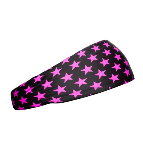 40+ Designs! Unisex Headband/Sweatband. Best for Sports, Fitness, Working Out, Yoga. Tapered Design - color: Breast Cancer USA Flag