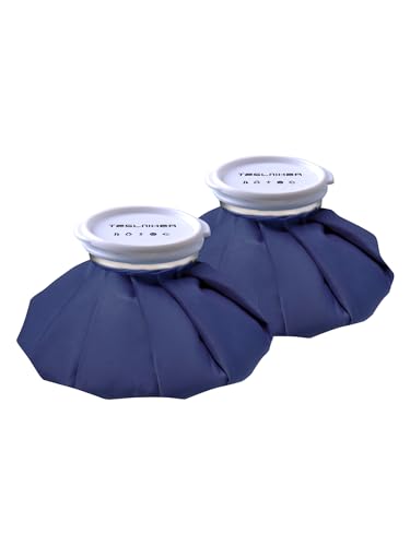 Ice Pack for Injuries Reusable, Ice Bags Reusable Hot Water Bag for Pain Relief, Hot & Cold Therapy Ice Bag, No-Leak Elastic Breathable Ice Cold Pack, Small Size 6" 2Pcs - style: 6"