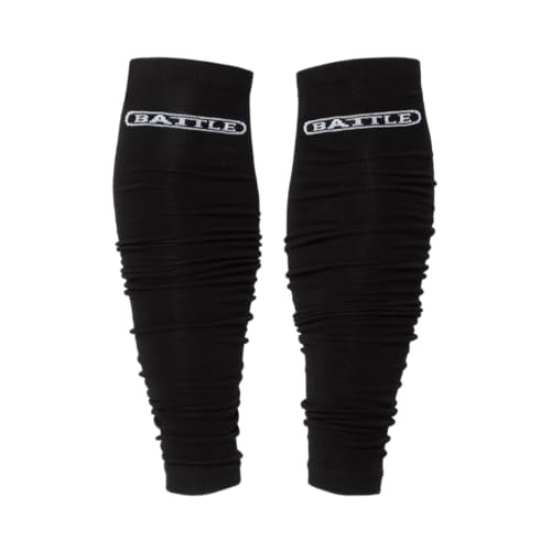 Battle Sports Long Scrunch Football Sock Sleeve, Men, Boys - color: Black