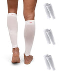 DANISH ENDURANCE Calf Compression Sleeve, 21-26 mmHG, 1 & 3-Pack - color: White, size: Medium