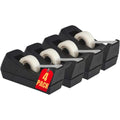 1InTheOffice Desk Tape Dispenser, Black 4 Pack (Desktop Tape Dispenser) - size: Tape Dispenser