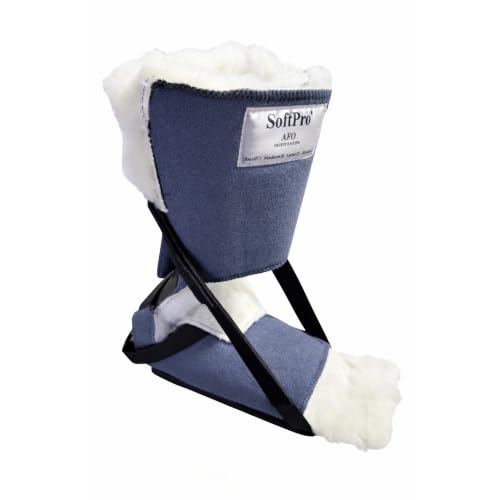 Brace Direct SoftPro Gait Trainer AFO - Ankle Foot Orthosis Brace - L4396 - size: S, style: Fleece