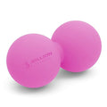 5BILLION Peanut Massage Ball - Double Lacrosse Massage Ball & Mobility Ball for Physical Therapy, Deep Tissue Massage Tool for Myofascial Release, Muscle Relaxer, Pink - color: Pink