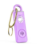 TECKNET Rechargeable Personal Safety Alarm for Women, 130dB Self Defense Keychain Alarm with SOS Strobe Light, Low Battery Notice, Loud Siren Safety Keychain for Girls Kids Elderly - Purple - color: Purple