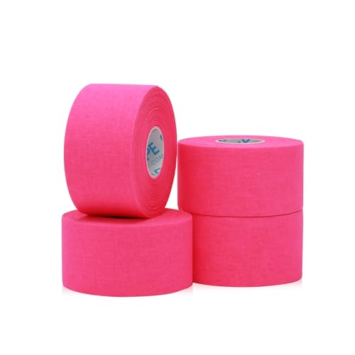 OK TAPE Athletic Sports Tape 4 Packs 45ft Per Roll Pink Strong Adhesion - color: Pink, size: 1.5" x 15yards - 4 Rolls