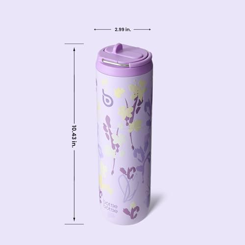 BOTTLE BOTTLE Insulated Water Bottle 24oz with Straw Lid and Handle Sports - color: Purple Grown