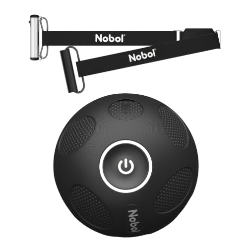 Nobol MyoSphere® Vibration Massage Ball & MyoBelt Kit, Portable Muscle Recovery Tool with Bluetooth Belt Remote Deep Tissue Vibration Rechargeable Massager - Space Black - color: Space Black