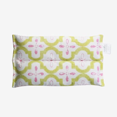 SacksyThyme Microwave Heating Pad for Pain Relief, Flaxseed & Cherry Pit - color: Pretty in Pink