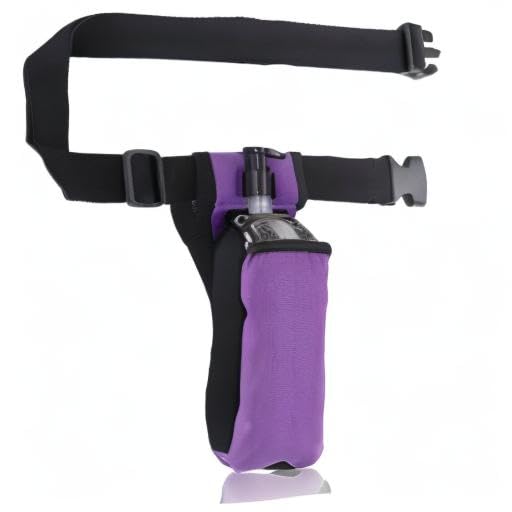 Massage Oil Holster, Adjustable and Durable Massage Holster, Bag only, Bottle not Included - color: purple