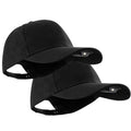LED Hat Light - POWERCAP Baseball Cap with Light Built in - LED Cap Visor Light with Bright Headlight and IPX4 Rating - color: 2.5 Black 2-pack
