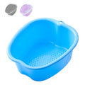 AXLOFO® Foot Soaking Tub Large Size Foot Basin, Feet Soaking Tub with Massage Acupoint, Pedicure Feet Soak Basin Plastic Bucket for Women and Men (Blue) - color: Blue