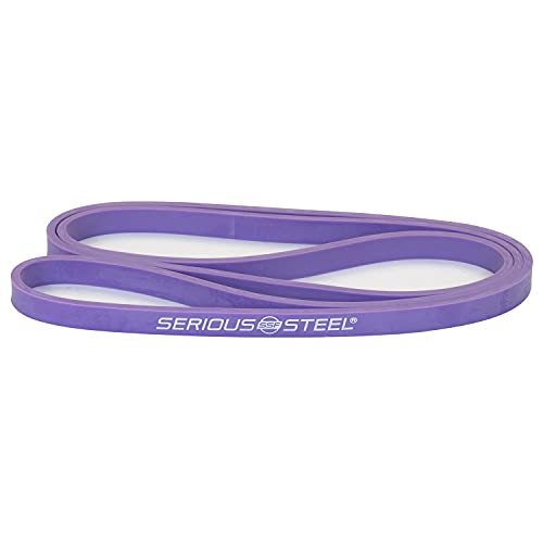 Serious Steel Fitness 32" Resistance Training Bands (Portable Exercise Band System Training Bands- Great for Individuals Under 5'10") - color: #1 Purple (5-35 lbs.)