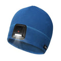 Taximi Led Beanie with Light, USB Rechargeable Headlamp Beanie, Fleece Flashlight Hat for Running, Gift for Men Dad Husband - color: Blue
