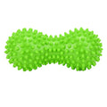 PVC Peanut Massage Ball, Peanut Massage Roller, Spiky Massage Ball, Yoga Spike Ball for Muscle Hand Planta Pedis Relaxation (Green)