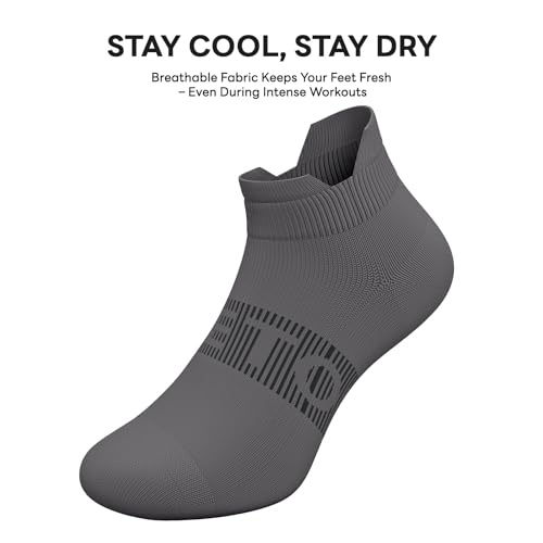 6 Pairs Ankle Compression Socks Women Men 15-20 mmHg Low Cut Athletic Running Arch Support for Travel Nurses Flight - color: White+black+grey
