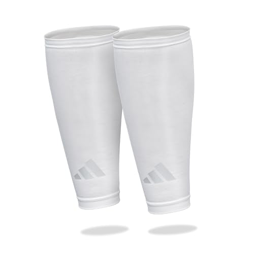 adidas Compression Calf Sleeve - color: White, size: Large/X Large