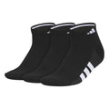 adidas Women's Cushioned Socks 3 Pairs - color: Black/White/Carbon Grey/4.0/Low Cut, size: Medium, style: Low Cut