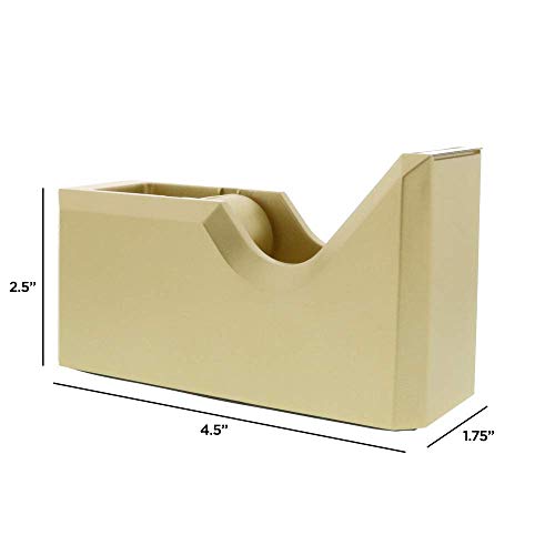 JAM PAPER Colorful Desk Tape Dispensers - Gold - Sold Individually - color: Gold, size: Pack of 1