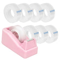 OWLKELA Lightweight Desktop Tape Dispenser, Pink, 1 Pack - color: Pink, size: 1 Pcs