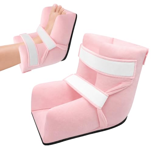 SPRING SEAON Heel Protectors for Pressure Sores with Hot Cold Pack Pocket - color: Premium-pink