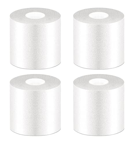 OBTANIM 4 Rolls Foam Underwrap Bandage Pre-Wrap Sports Tape for Athletic Elbow Knees Ankles, Latex Free (White) - color: White