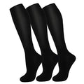 FuelMeFoot 3 Pack Copper Compression Socks - Compression Socks Women & Men Circulation - Best for Medical,Running,Athletic - color: 001 Black-classic, size: Large-X-Large