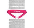 ICE WRAPTOR Cooling Bandana Neck Wrap, Pink+6 Reusable Ice Packs, Snap - size: Pink Wrap + 6 Inserts