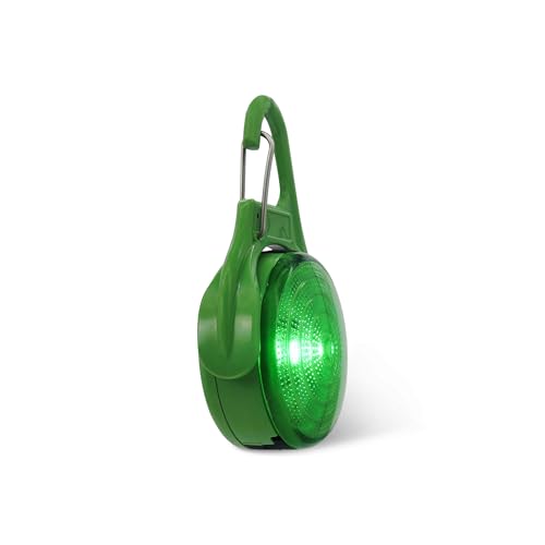 Rechargeable Safety Light | Water Reistant Bright LED Clip-On Flashing Light for Dog Walking, Running and Outdoor Activities (Green) - color: Green