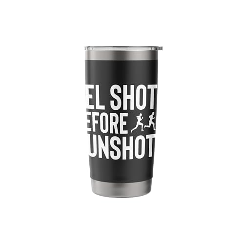Gel Shots Before Gunshots Half Marathon 13.1 Runner Stainless Steel Insulated Tumbler