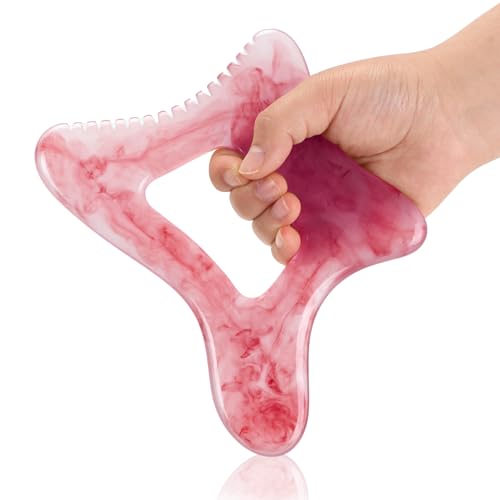 Body Gua Sha Tool Large Gua Sha Body Tool Cellulite Massage Tool (PINK) - color: Rose Pink