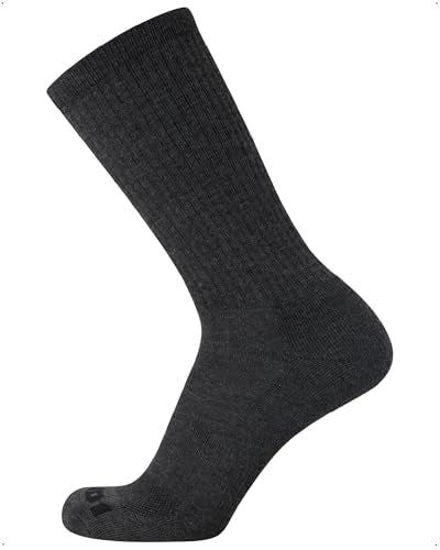 AND1 Mens Athletic Crew Socks 24 Pack Cushioned Comfort Socks - color: Dark Grey Heather