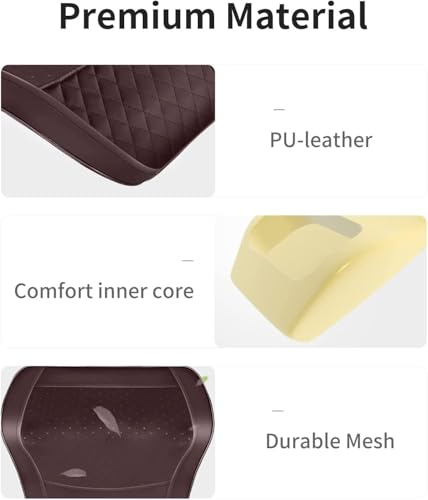 Boriwat Back Massager with Heat, 3D Kneading Massage Pillow for Back, Neck, Shoulder, Leg Pain Relief Deep Tissue, Gifts for Women Men Mom Dad(Brown) - color: Brown