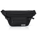 Fanny Packs for Men Women, Slim Crossbody Waist Bag, Anti-Theft Crossbody Belt Bag for Traveling Workout (Black-02, Small)