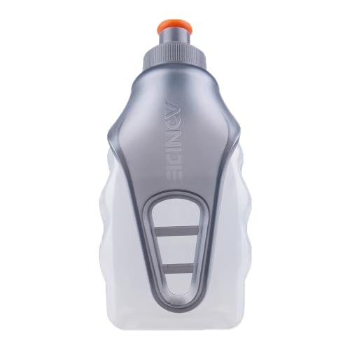 TRIWONDER Running Water Bottle Handheld Plastic Flask Hydration Vest Packs Waist Belt Replacement for Runners Marathon Cycling Hiking - color: 02 Water Bottle with Clip - 250ml/8.5oz - 1 Pack
