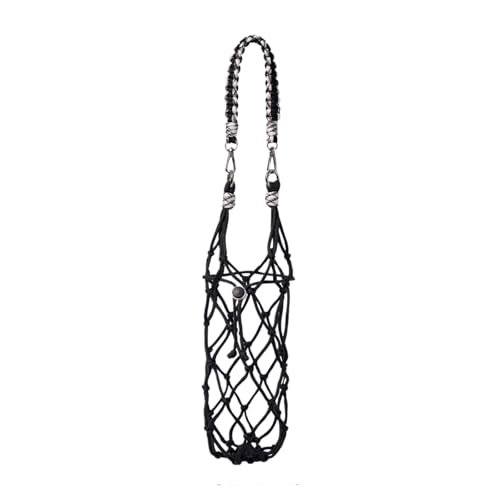 Outman Sports Water Bottle Net Carrier Fits 24oz 30oz 40oz Tumbler (Black) - color: Black