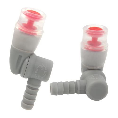 Hydration Bags Bite Valve Mouthpiece Replacement Bite Valve Replacement - style: 2 Pack mouthpiece replacement(White)