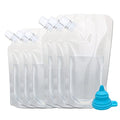 Concealable And Reusable Cruise Sneak Liquor Flask Drink Pouches Travel Drinking Alcohol Plastic Flasks bags with Funnel (8OZ-3PCS+16OZ-3PCS) - size: 8OZ3+16OZ3