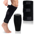 2 Pack Calf Protection Combination, Calf Compression Sleeve, Shin Splint Compression Sleeve, Adjustable Calves Support Brace Black Men Women for Fitness Running Swelling Hiking Training
