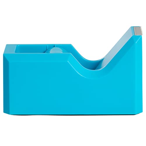 JAM PAPER Colorful Desk Tape Dispensers - Blue - Sold Individually - color: Blue, size: Pack of 1