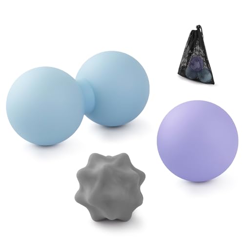 Silicone Massage Ball Set, Peanut, Lacrosse & Spiky Massage Balls - style: Peanut Ball Set