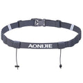 Azarxis Race Number Bib Belt with 6 Storage Loops Adjustable Elastic Webbing for Men Women Runners Running Jogging Triathlon Marathon Trail Race Cycling - color: #1 Gray