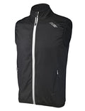 bpbtti Men's Cycling Running Vest Sleeveless Windbreakers With Two side Pockets(2.0) - Windproof, Breathable and Reflective - color: Black, size: Small