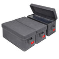 NUSWOR Upgrades CD Storage Box - 3Pack CD Cases Storage Solution - Grey - size: CD-3PACK